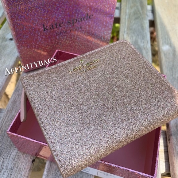 kate spade Handbags - Kate Spade Glitter bifold wallet